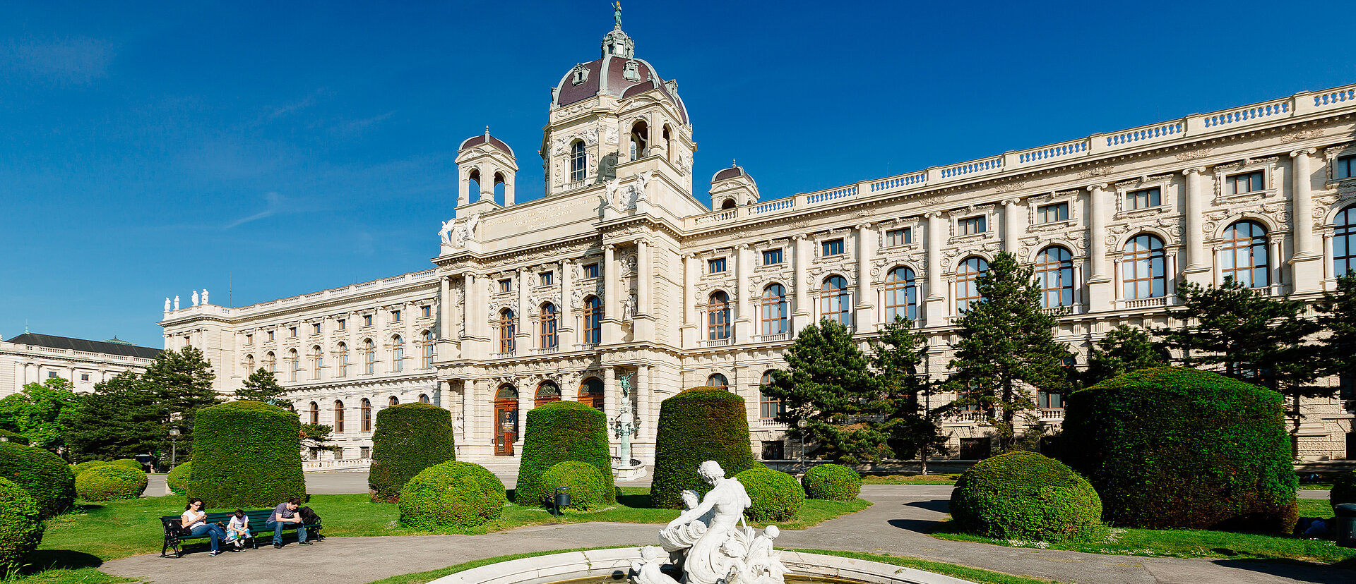 Le Kunsthistorisches Museum et ses jardins, Vienne